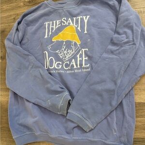 Comfort Colors Men's Crewneck Sweater in Slate Blue